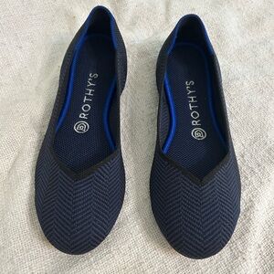 Rothy’s Midnight Metallic Herringbone Flat